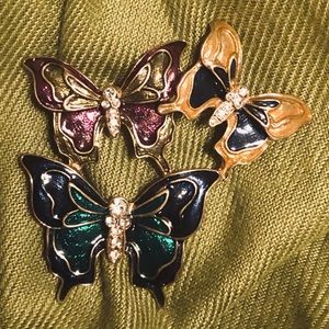 Butterfly pin. Vintage